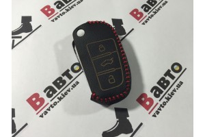 Чехол кожаный ключа для Audi a4 b7 a3 a6 c6 q7 A1 A5 A7 A8 Q5 R8 TT S5 S6 S7 S8 SQ5